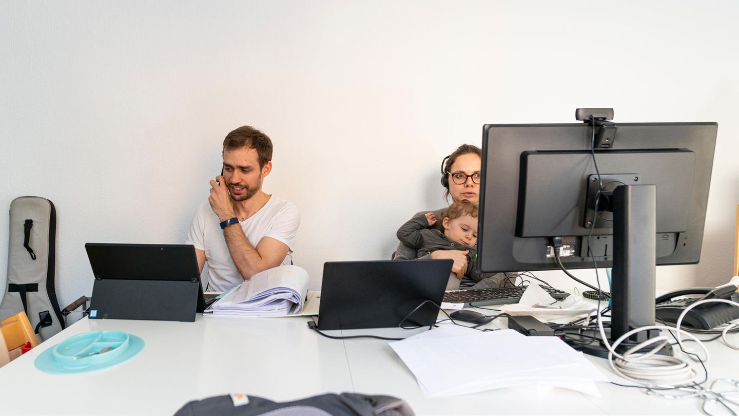 Paar im Homeoffice Paar im Homeoffice