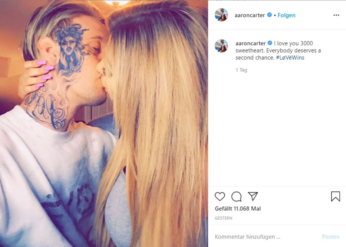 Aaron Carter und Melanie Martin wollen heiraten