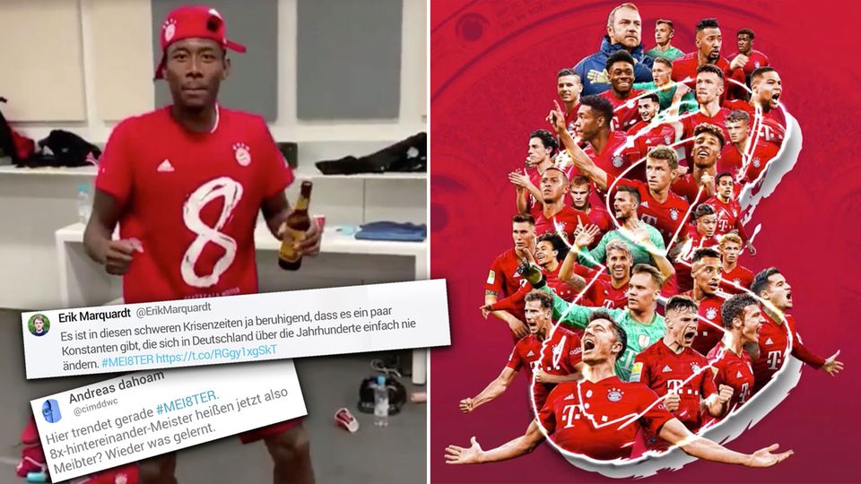 Bayern sind "Corona-Meister" – Hashtag der Münchner sorgt für Spott Bayern sind "Corona-Meister" – Hashtag der Münchner sorgt für Spott