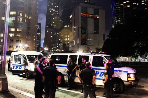 Beamte der New Yorker Polizei bei einem Einsatz