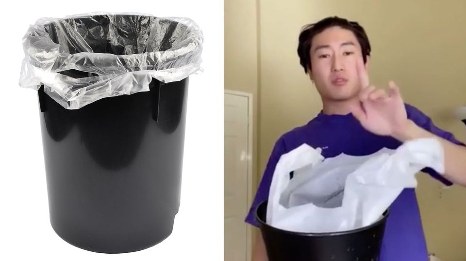 Lifehack: Müllbeutel wechseln: Mit diesem Trick geht es schneller und einfacher
