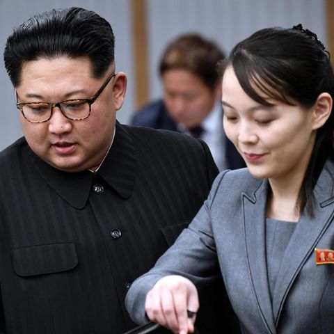 Kim Jong Un und seine Schwester Kim Yo Jong