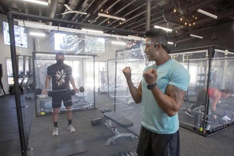 Plastikbox Fitnessstudio