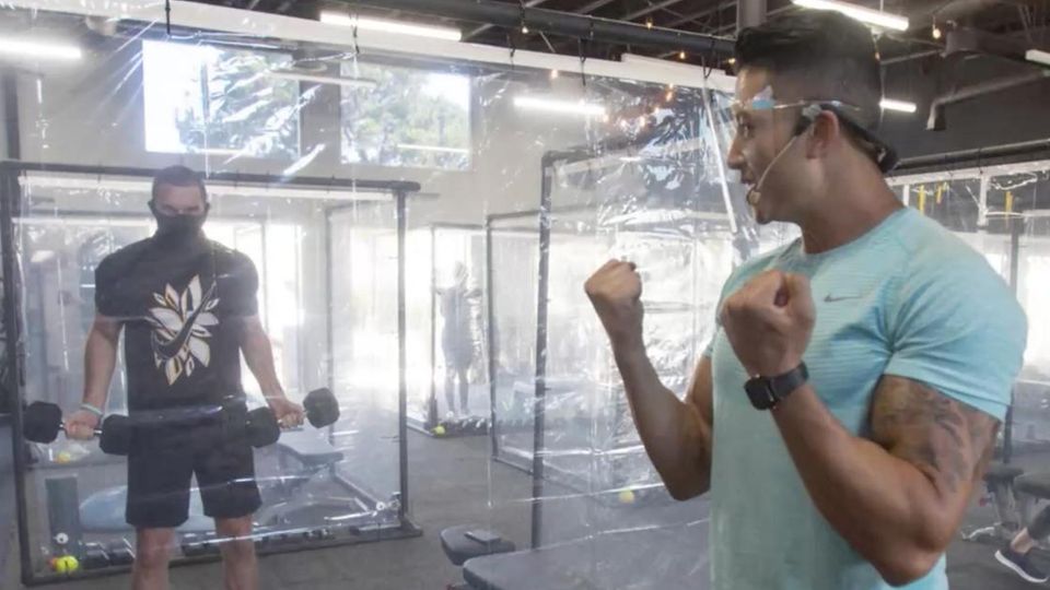 Plastikbox Fitnessstudio