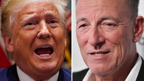 US-Präsident Donald Trump (l.) und Rocklegende Bruce Springsteen