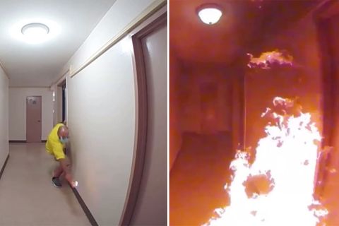 New York: Video zeigt Brandstiftung – Mann legt Feuer in Hochhaus