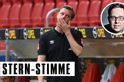 Coach Florian Kohfeldt  steht vor einer großen Leere.