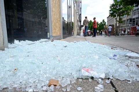 Glasscherben in Stuttgart