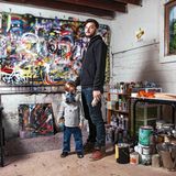 Galen Malcolm mit seinem Sohn