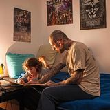 Alessandro Kola mit Tochter Tessa