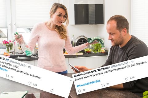 #HaushaltoderSex sorgt für lustige Tweets