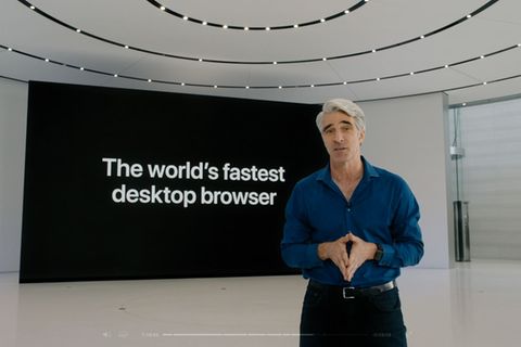Bei der WWDC zeigte Apples Software-Chef Craig Federighi den neuen Safari-Browser