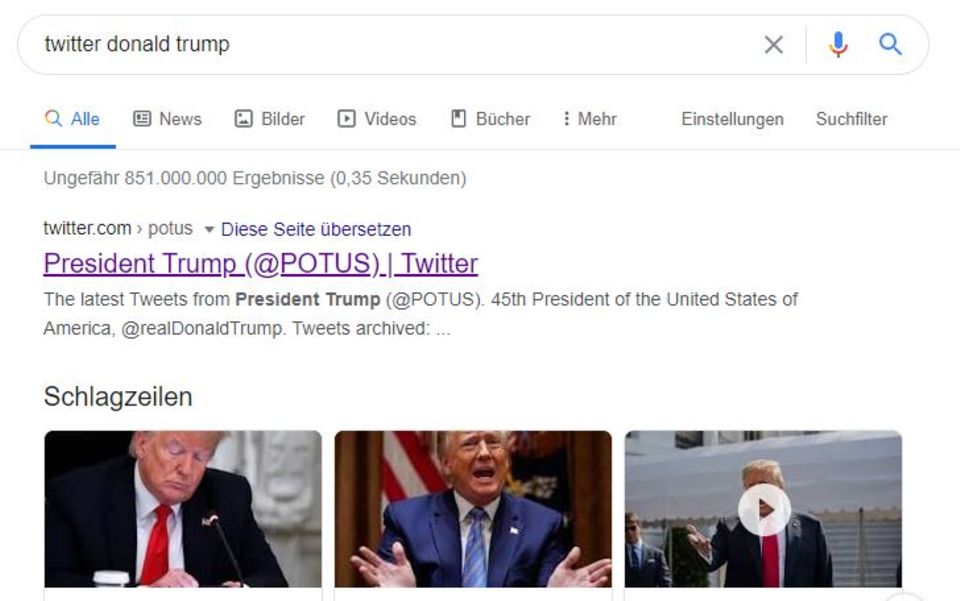 Social Media: Twitter beanstandet weiteren Trump-Tweet – und Google "versteckt" den Account Social Media: Twitter beanstandet weiteren Trump-Tweet – und Google "versteckt" den Account