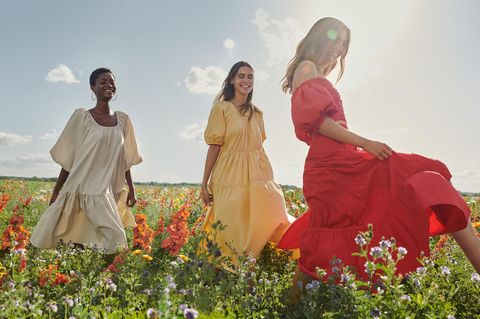 Kleider mit Puffärmeln sind der Sommertrend schlechthin
