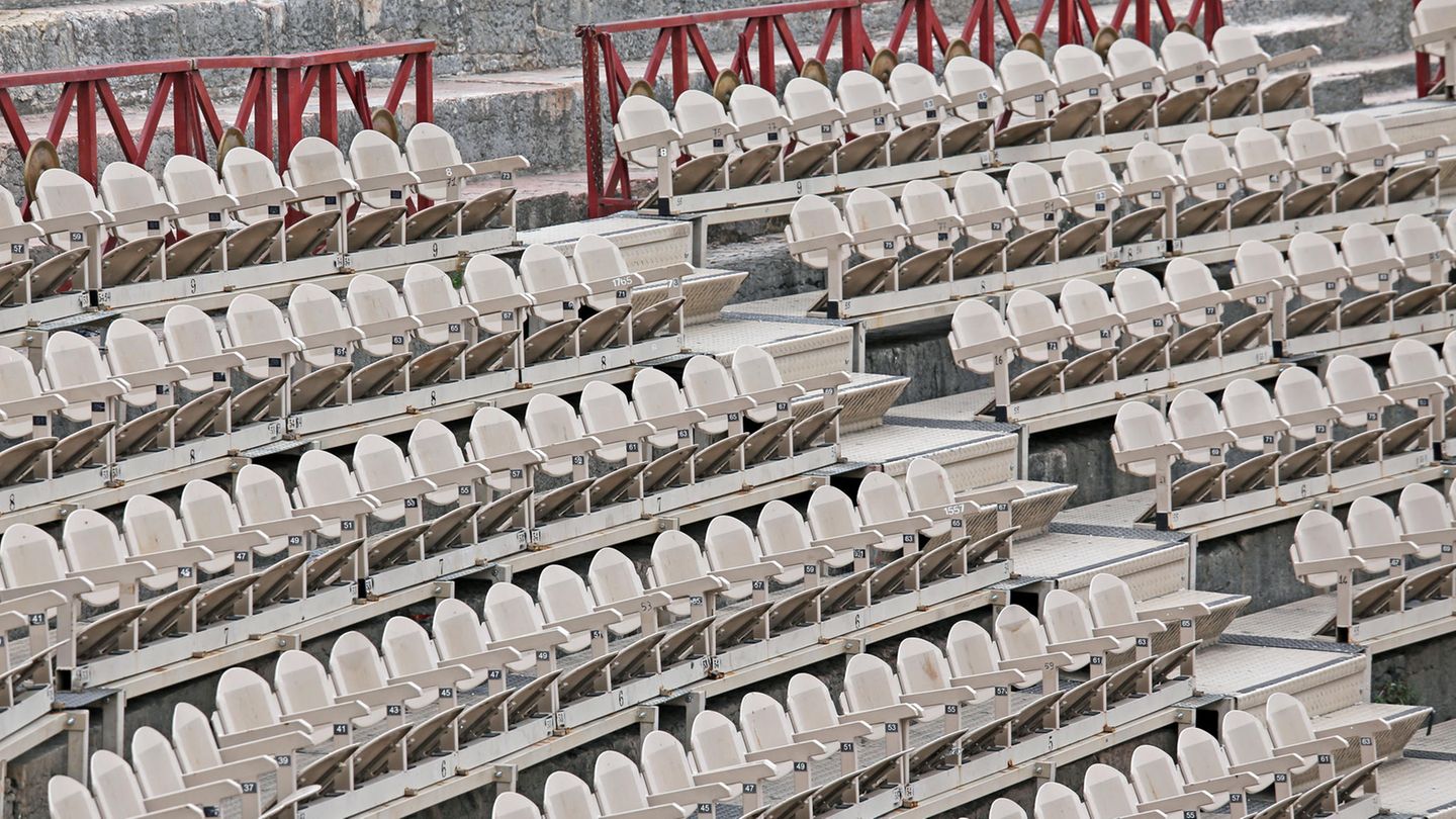 Leere Konzertplätze