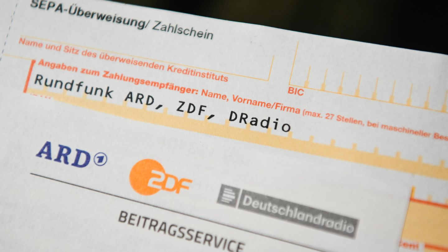 Überweisungsschein für den Rundfunkbeitrag