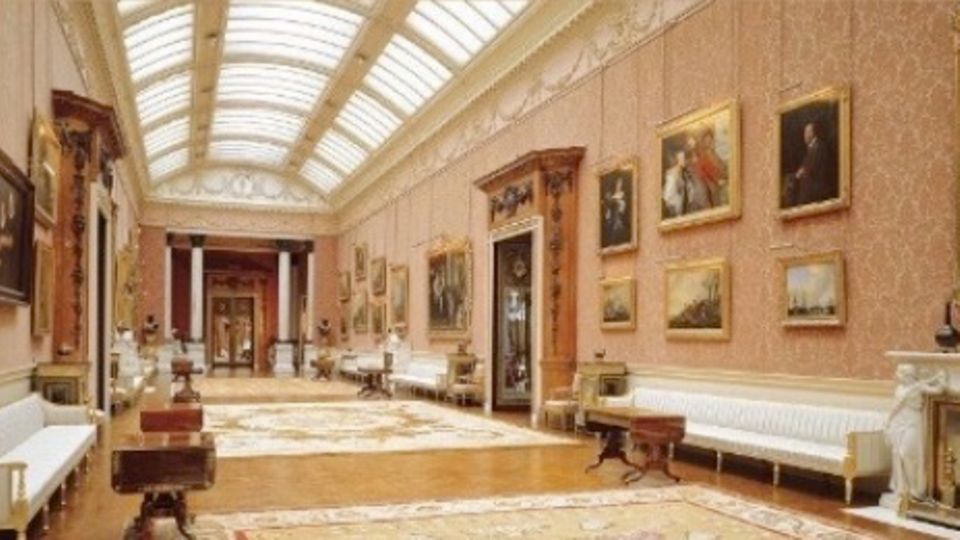 Die Galerie im Buckingham-Palast in London. Die Galerie im Buckingham-Palast in London.