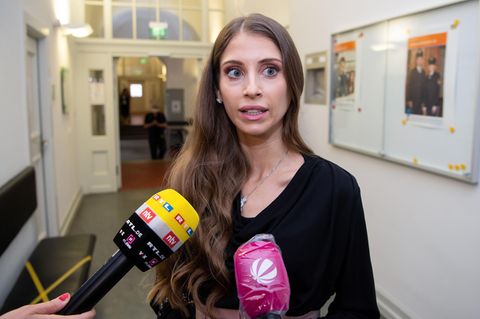 Cathy Hummels vor dem Münchner Oberlandesgericht 