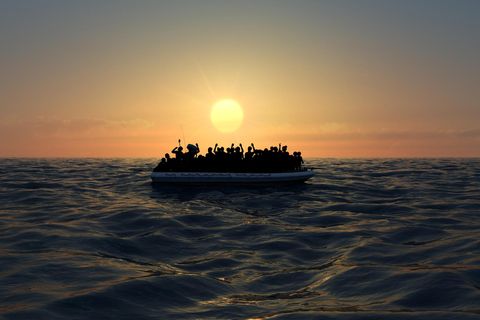 Flüchtlingsboot