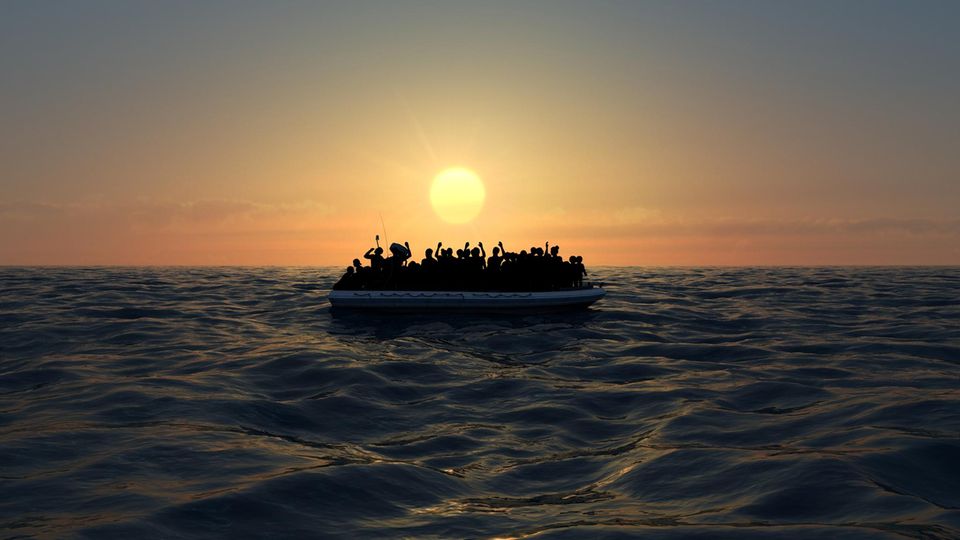Flüchtlingsboot