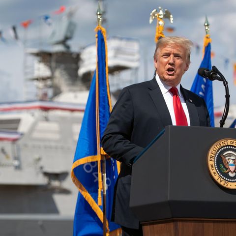 US-Präsident Donald Trump bei einem Auftritt in Wisconsin