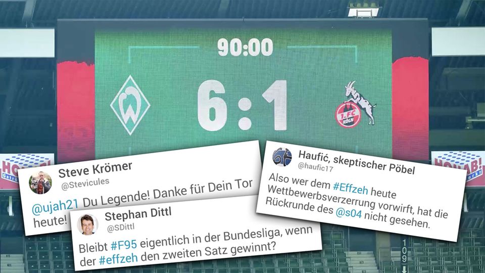 Werder im Rausch, Düsseldorfer Tränen – Twitter-Reaktion zum Bundesliga-Finale Werder im Rausch, Düsseldorfer Tränen – Twitter-Reaktion zum Bundesliga-Finale