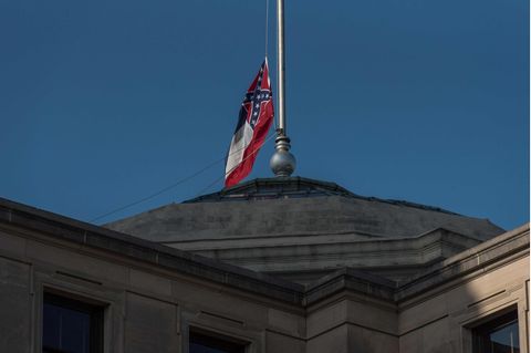 Mississippi Flagge Konföderierten