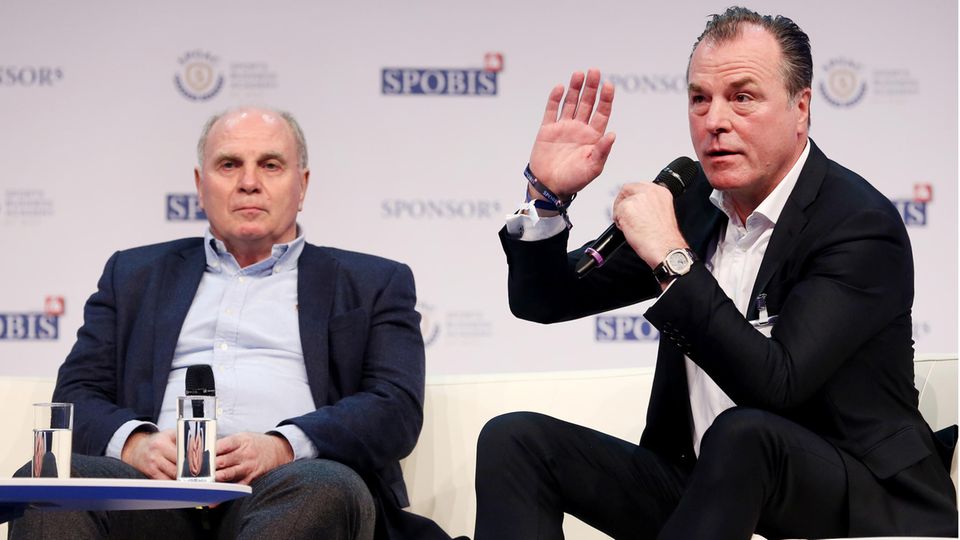 Uli Hoeneß (l.) und Clemens Tönnies auf einer Veranstaltung Anfang 2018