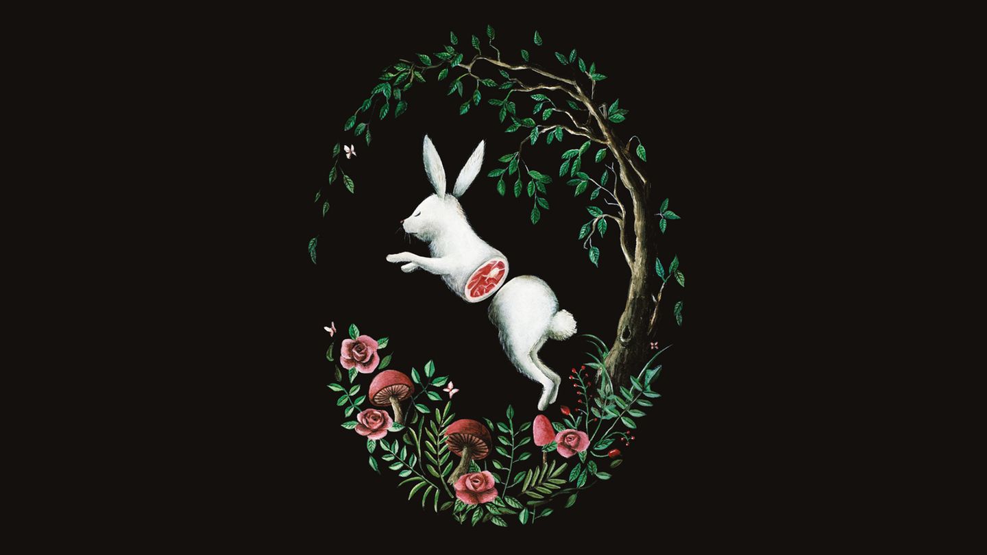 Als Kind hat die Illustratorin eine Schlachtung gesehen, gehört und gerochen und bald darauf das Tiereessen kompromisslos eingestellt.