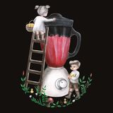 "Etwa 40.000.000 männliche Küken werden jährlich in Deutschland geschreddert oder erstickt. Da sie keine Eier legen können und zu mager für die Fleischproduktion sind, gelten sie als Abfallprodukt", erklärt Carolin Günther diese Illustration.