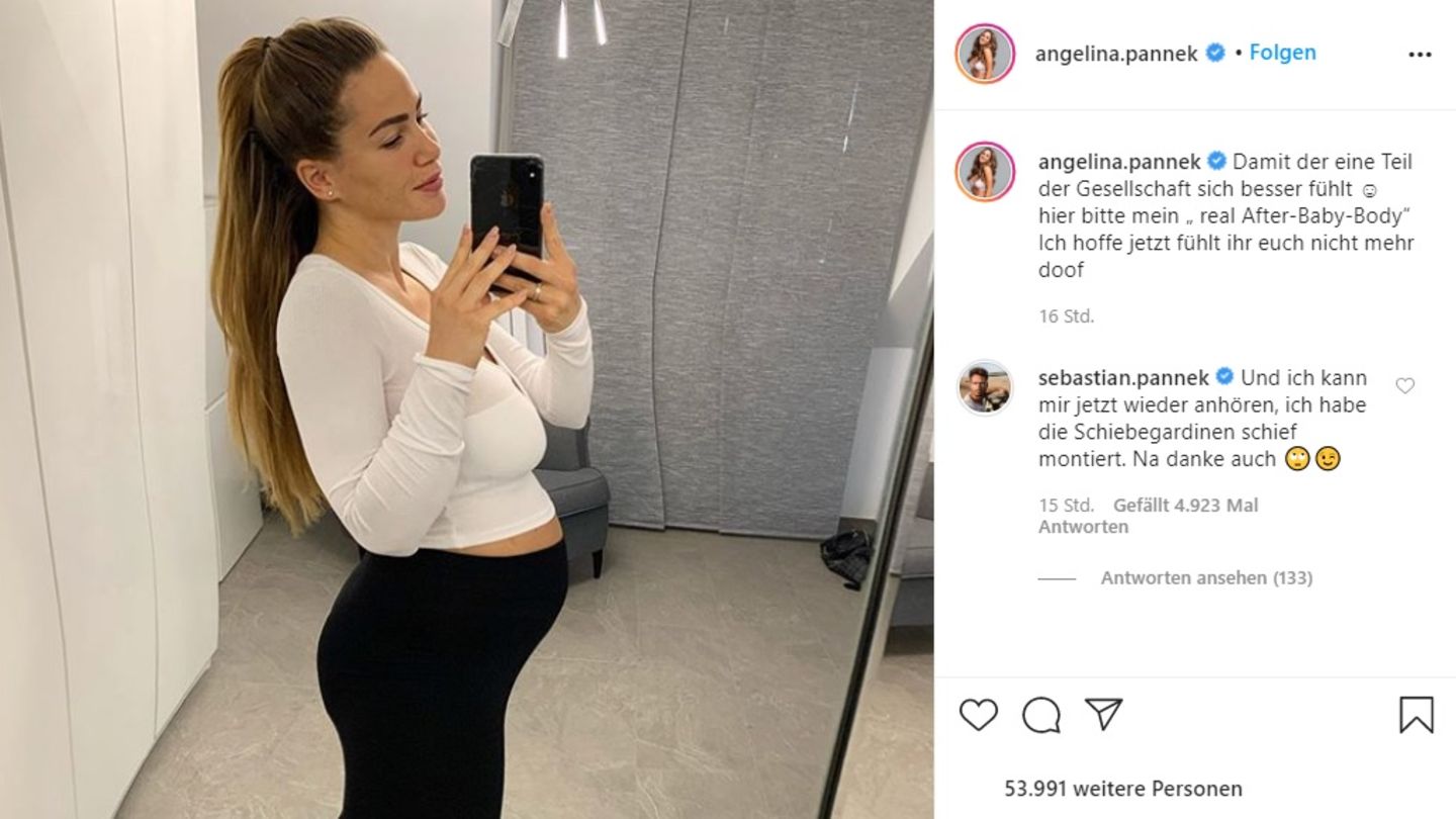 Angelina Pannek präsentiert ihren After-Baby-Body