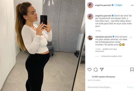 Angelina Pannek präsentiert ihren After-Baby-Body