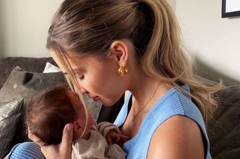Ann-Kathrin Götze mit Baby Rome