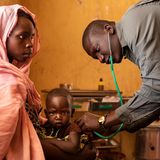 Dorfklinik am Rande des Zakouma-Nationalparks