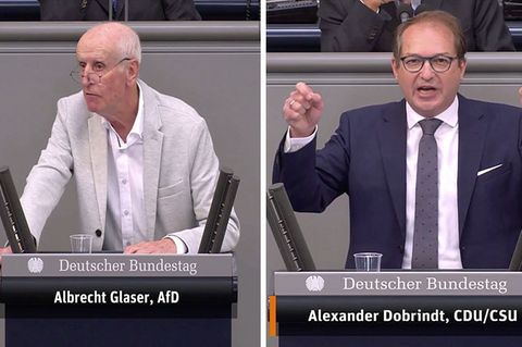 Bundestagsdebatte : "An Dummheit nicht zu überbieten": Alexander Dobrindt weist AfD-Mann in die Schranken