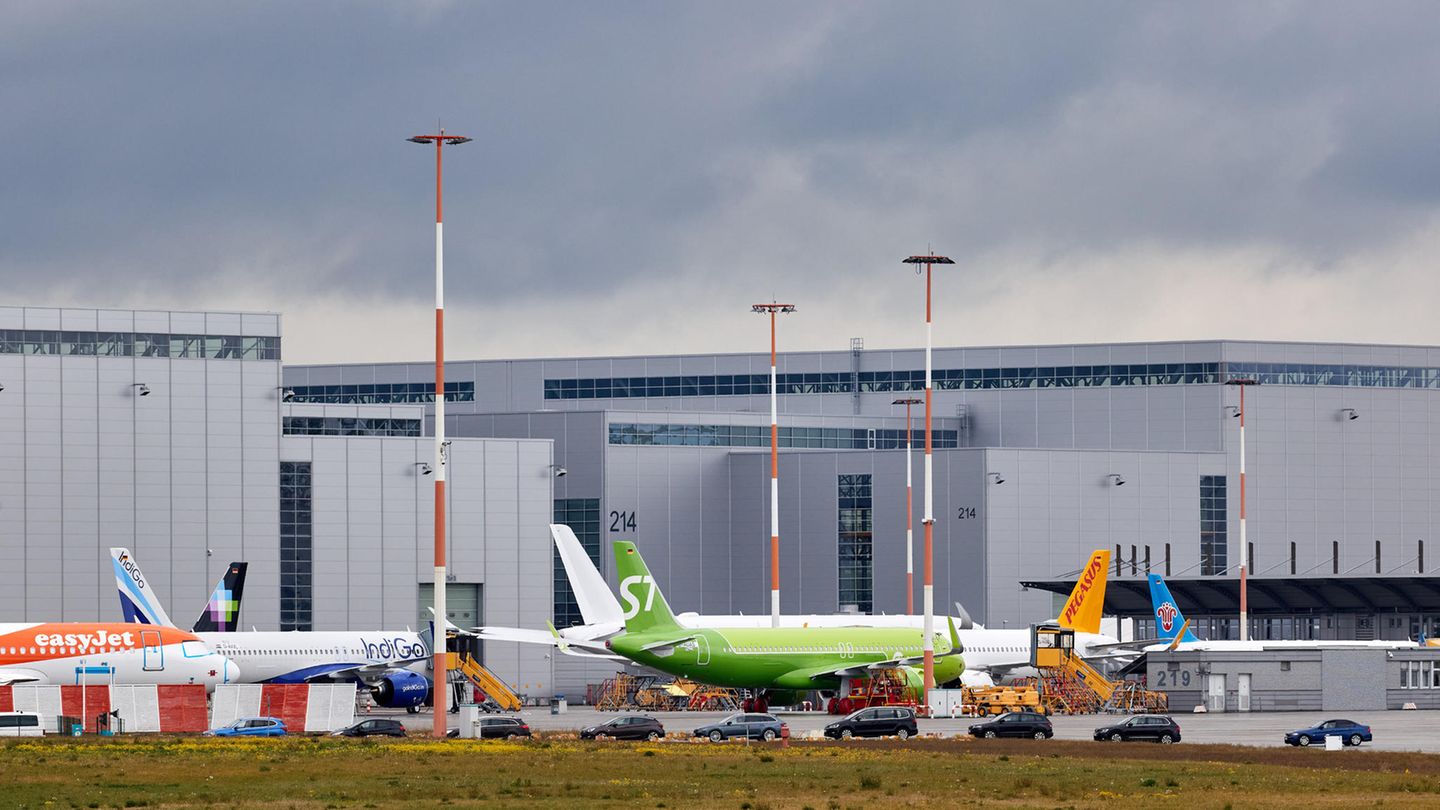 Airbus-Werk in Hamburg-Finkenwerder