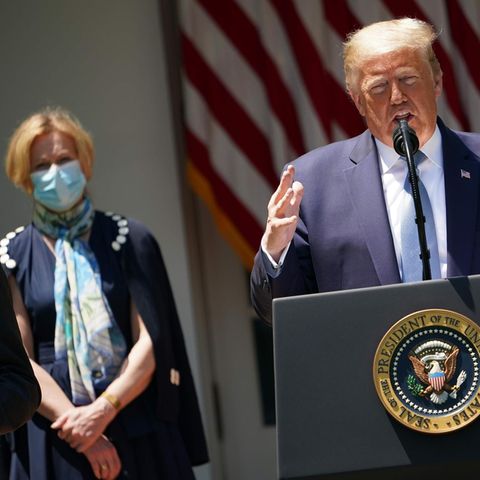 Donald Trump ohne Maske