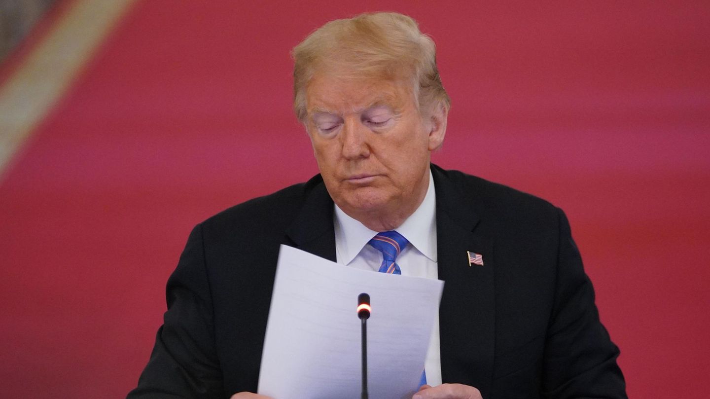 US-Präsident Donald Trump hat sich via Twitter zu Berichten geäußert, Russland habe Kopfgeld auf US-Soldaten in Afghanistan ausgesetzt (Archivbild)