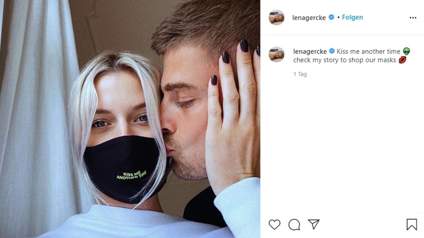 Lena Gercke verkauft jetzt Masken