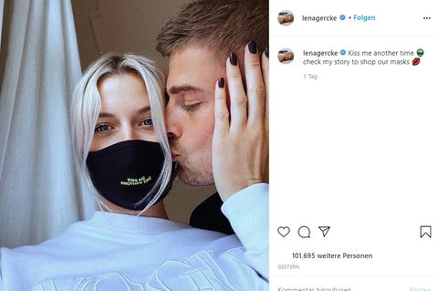 Lena Gercke verkauft jetzt Masken