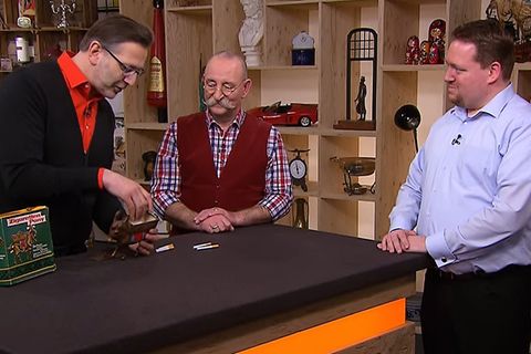 Bares für Rares: Detlev Kümmel, Horst Lichter, Verkäufer Bayer