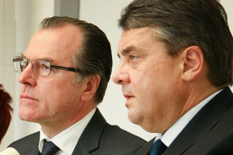 Clemens Tönnies und Sigmar Gabriel