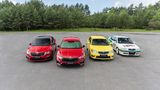 Vier Generationen Skoda Octavia RS