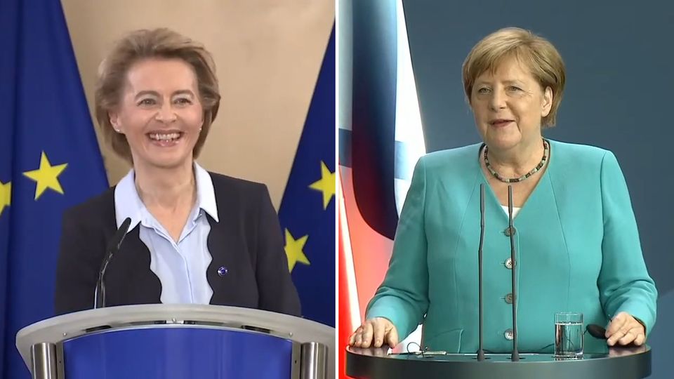 Merkel und von der Leyen zur deutschen EU-Ratspräsidentschaft und der Angst vor zu viel "German"