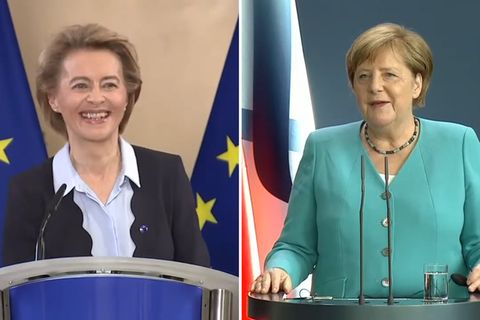 Merkel und von der Leyen zur deutschen EU-Ratspräsidentschaft und der Angst vor zu viel "German"