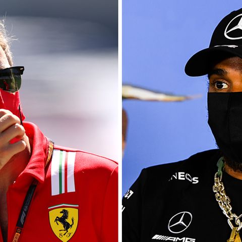 Sebastian Vettel und Lewis Hamilton