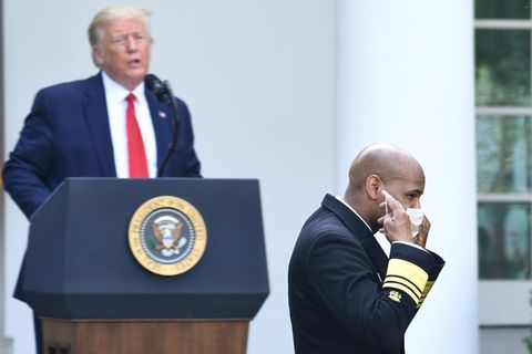 Donald Trump ohne Maske