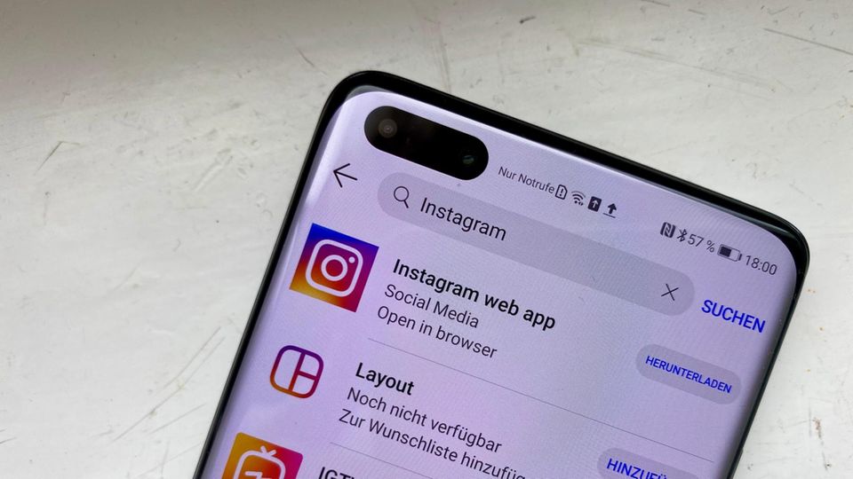 Bis zu 100-fachem Zoom: Instagram gibt es auf dem P40 Pro+ schlicht nicht Instagram gibt es auf dem P40 Pro+ schlicht nicht