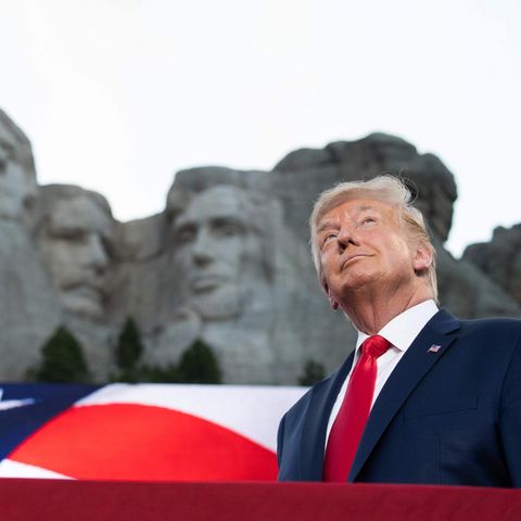 US-Präsident Donald Trump am Mount Rushmore