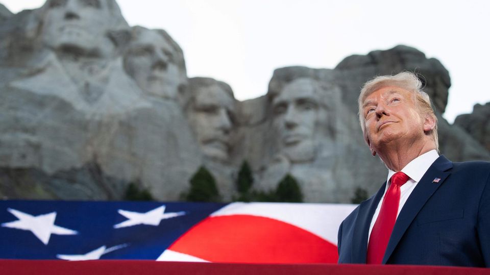 US-Präsident Donald Trump am Mount Rushmore